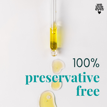 Load image into Gallery viewer, Yellow liquid being dripped from a pipette with '100% preservative free' text on a white background.