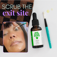 Load image into Gallery viewer, Product for eye care with a bottle labeled 'we love eyes' and applicator on a white background.