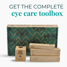 Load image into Gallery viewer, Eye care product packaging with 'we love eyes' branding on a white background