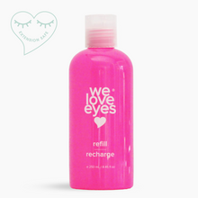 Load image into Gallery viewer, Pink bottle labeled 'we love eyes' on a white background