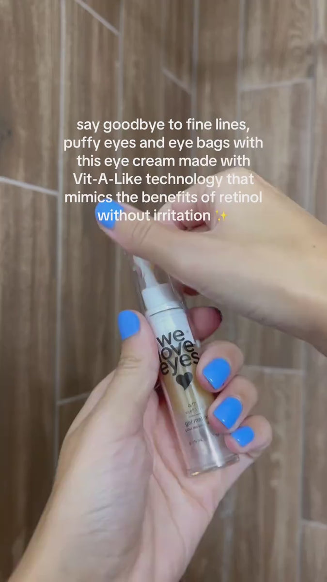 AM Eyelid Gel - We Love Eyes, Botanical eye cream, vegan, cruelty free