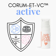 Corum-Et-Vc™ vitamin C eye cream brightening eye cream anti-aging eye cream antioxidant eye care hyaluronic acid boost eyelid skin care 3-O-Ethyl Ascorbic Acid We Love Eyes optometrist tips