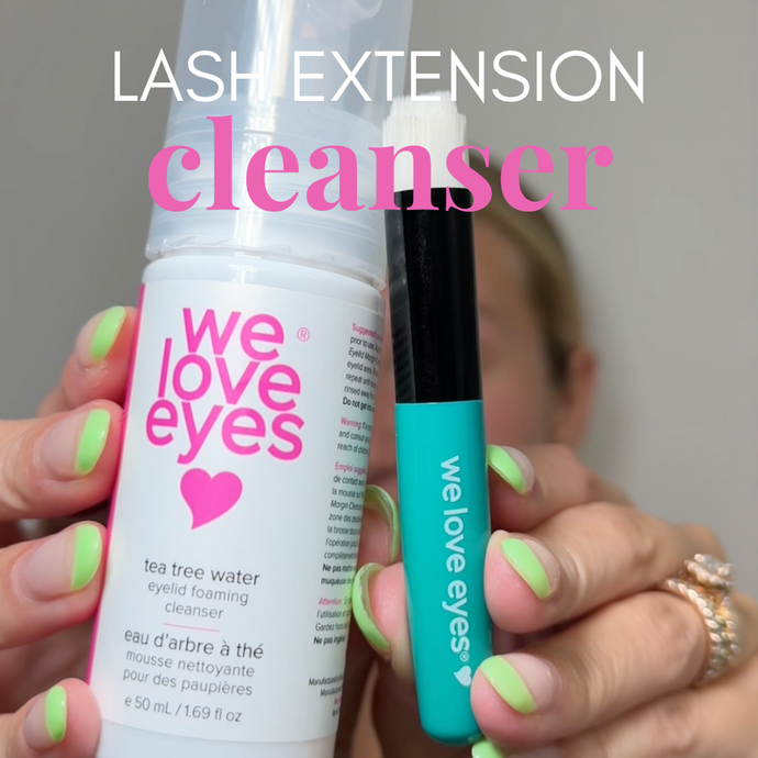 Expert Eye Care: Transform Your LASH EXTENSION Routine with Our Tea Tree Water Eyelid Foaming Cleanser