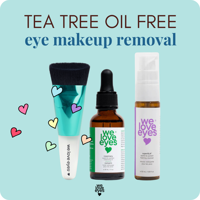 Tea Tree Oil Free Eye Makeup Removal System for Waterproof Mascara