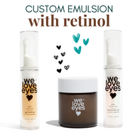 RETINOL ALTERNATIVE DRY EYELID SKIN MATURE EYELID SKIN customized eye cream eye care routine We Love Eyes AM Eyelid Gel