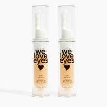 Load image into Gallery viewer, Two bottles of 'we love eyes' eyelid gel on a white background
